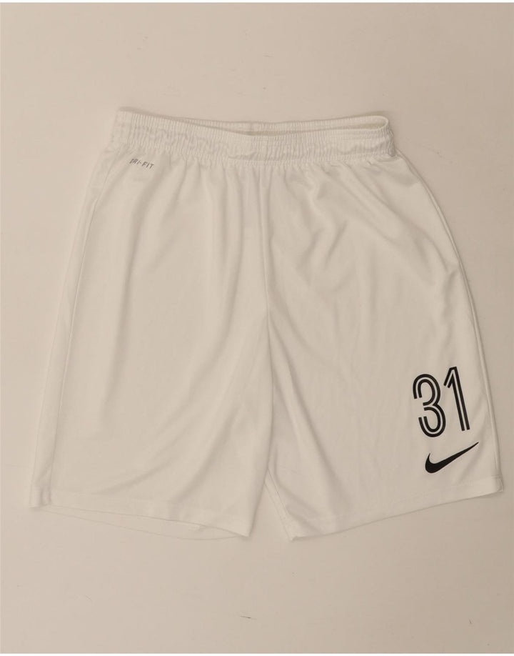 Мужские спортивные шорты Nike Dri Fit с графическим рисунком, большой размер, белый полиэстер