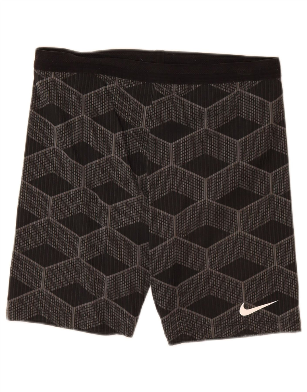 Мужские спортивные шорты Nike, большие серые с геометрическим рисунком