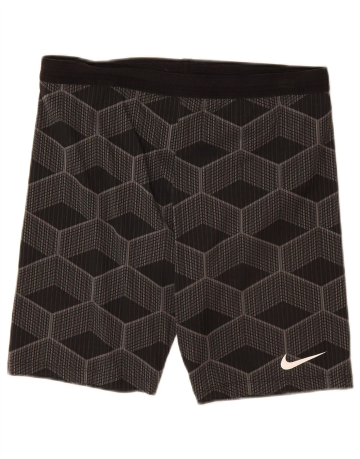 Мужские спортивные шорты Nike, большие серые с геометрическим рисунком