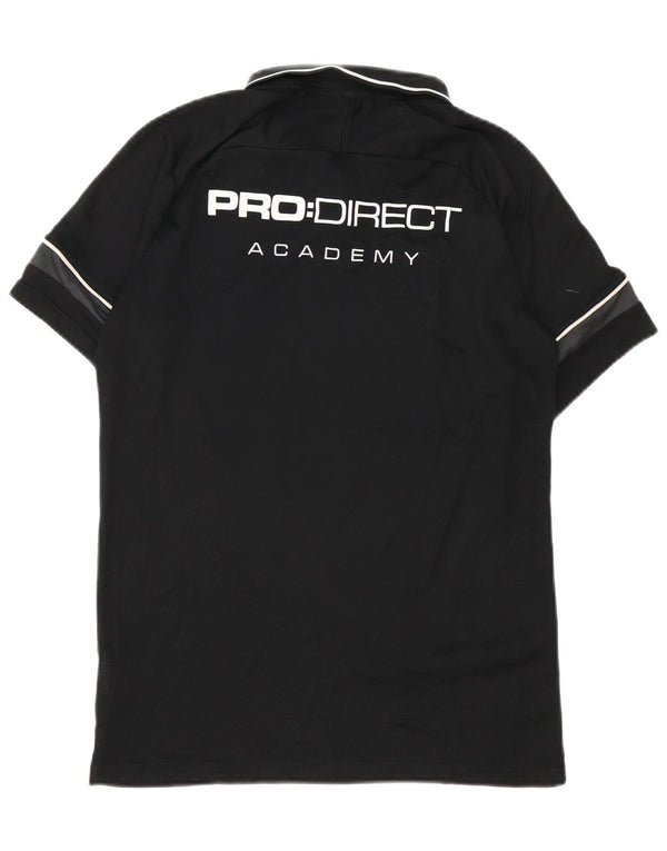 Мужская рубашка-поло с рисунком Nike Pro Direct Academy, средний черный, цветной блок
