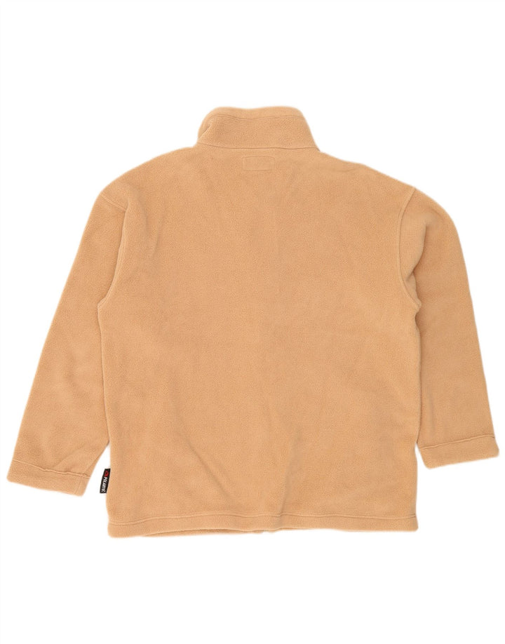 Женская объемная флисовая куртка Silvy UK 18 XL, полиэстер бежевого цвета с цветочным принтом