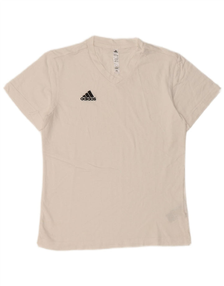Женская футболка ADIDAS Top UK 8/10, маленькая, белый хлопок