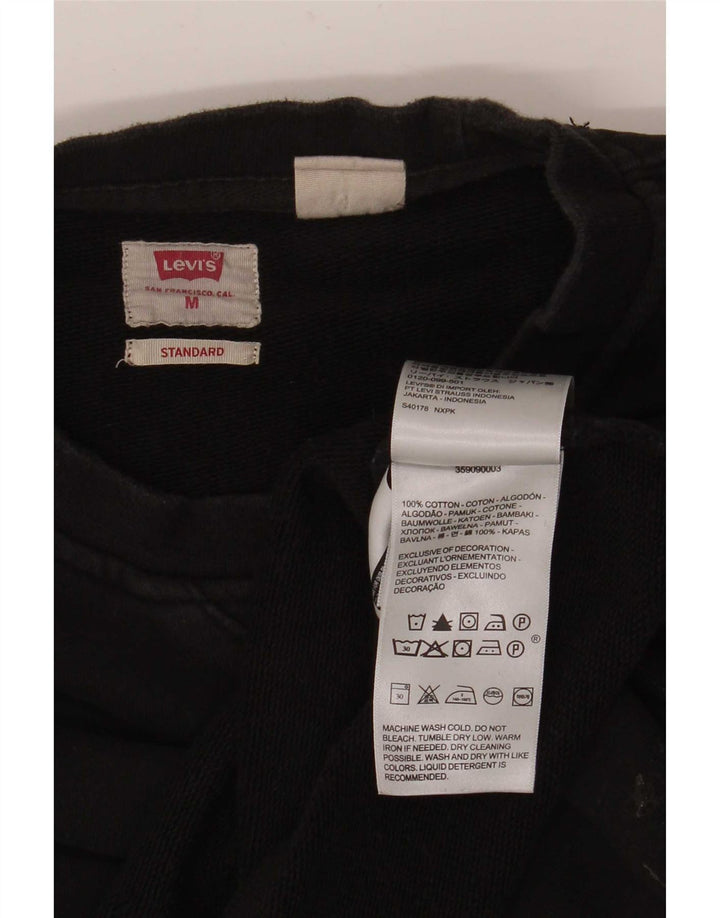 Женский джемпер свободного размера Levi's Standard UK 14, средний черный
