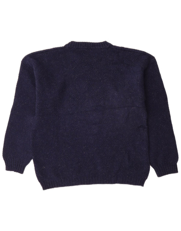 Мужской джемпер с круглым вырезом Pierre Cardin IT 54 XL, темно-синий, новая шерсть