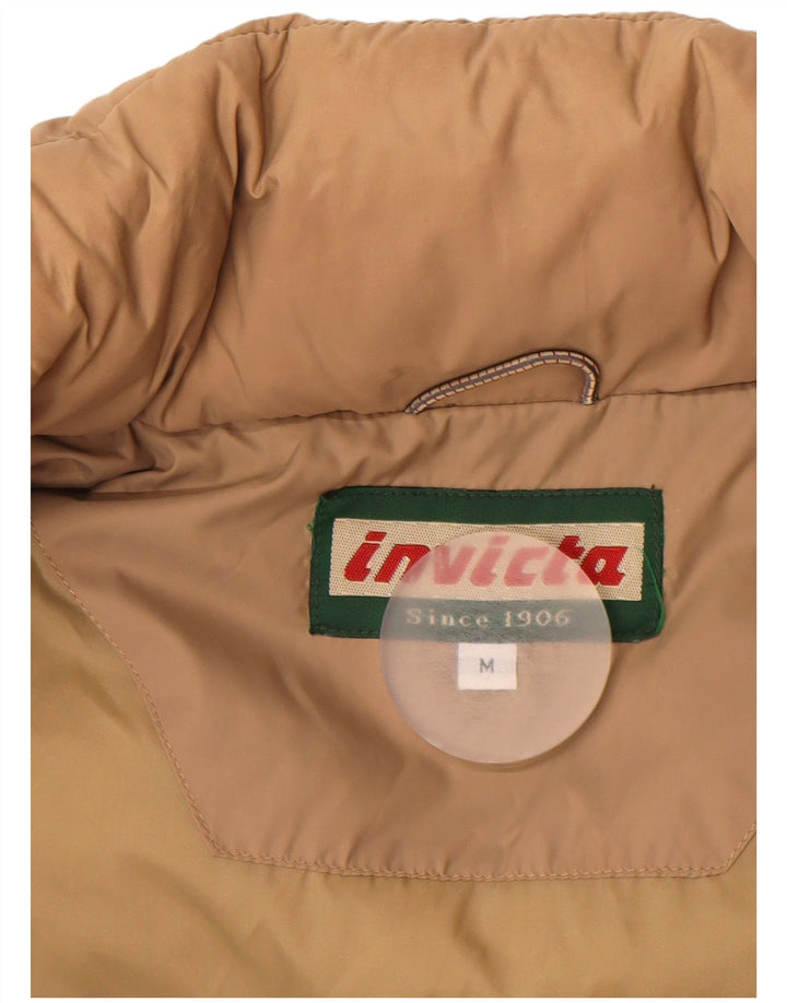 Invicta Мужской Стеганый Пальто UK 38 Средний Бежевый Полиамид