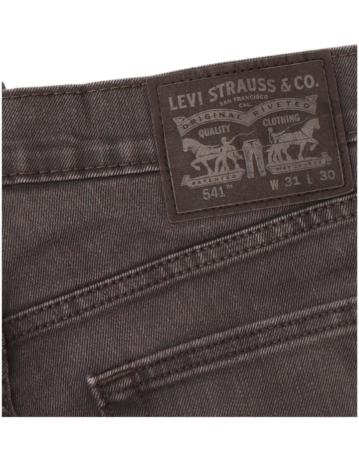 Мужские зауженные джинсы Levi's 541 W31 L30 серые, хлопок
