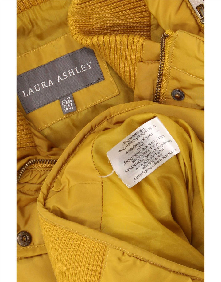 Женская утепленная куртка с капюшоном Laura Ashley UK 12, средний желтый полиэстер