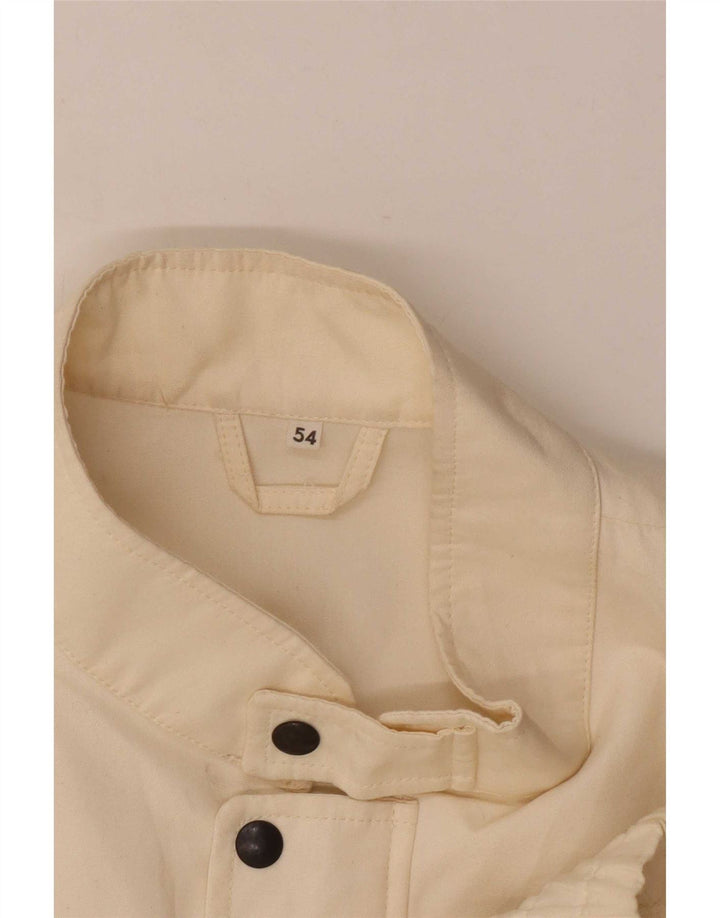 Мужской бомбер Alexander IT 54 2XL Off White Cotton