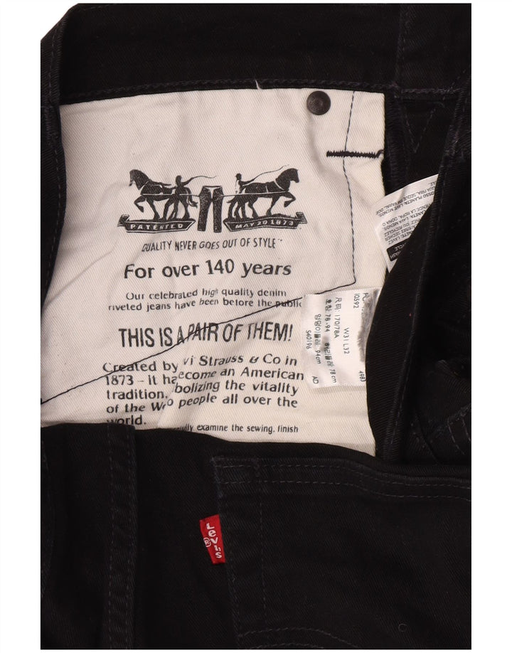 Мужские зауженные джинсы Levi's W31 L27 черные