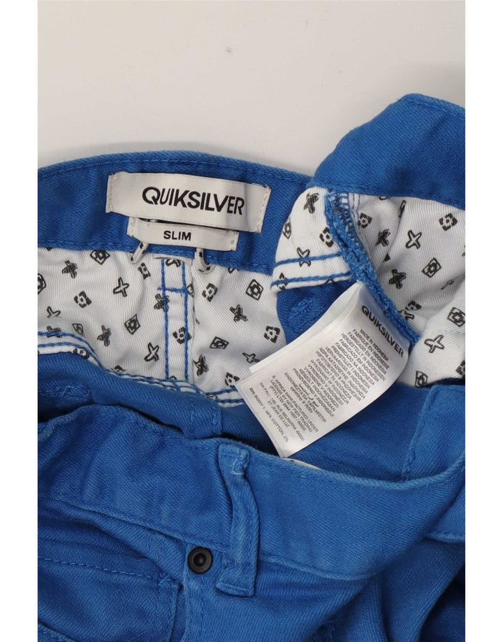 Женские узкие джинсы Quiksilver W28 L29, синие, хлопок