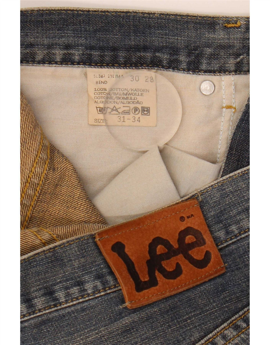 Мужские свободные джинсы Lee W31 L28, синий хлопок