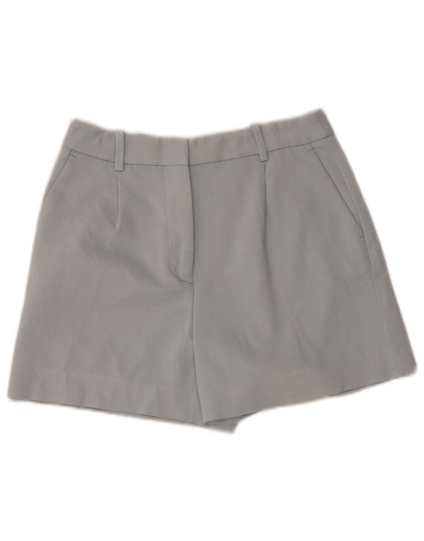 Женские шорты чинос с высокой талией Zara, средний размер, W28, синие, хлопок