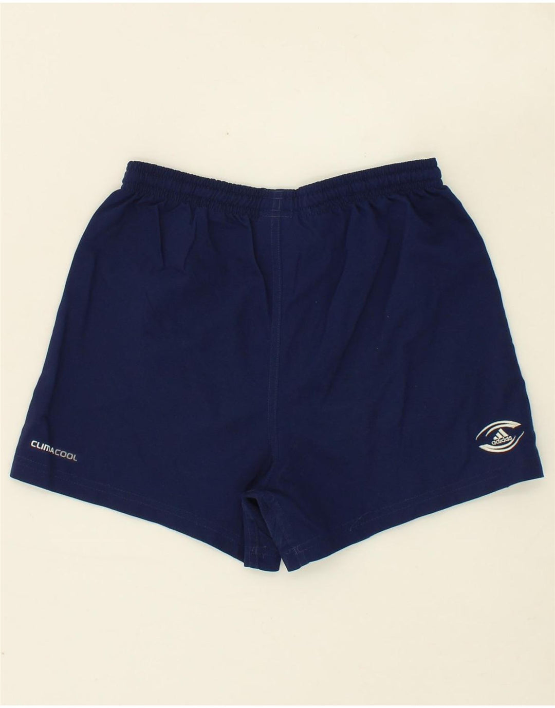 ADIDAS Boys Climacool Sport Shorts 9-10 Years Navy Blue Polyester Vintage Adidas and Second-Hand Adidas from Messina Hembry 