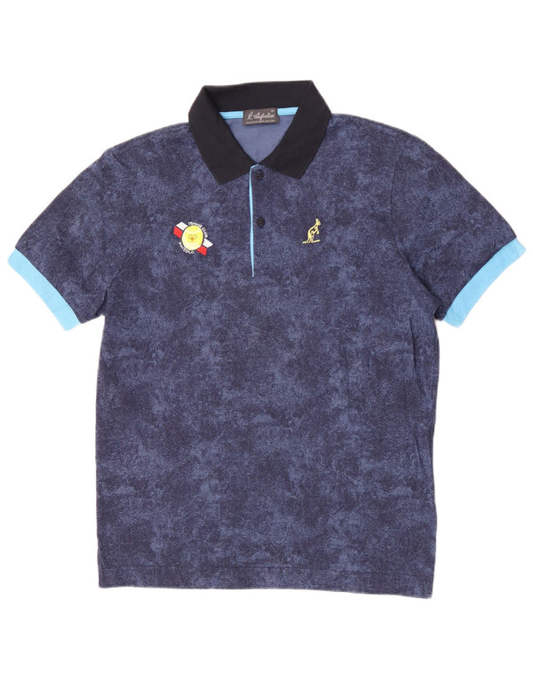 Мужская рубашка-поло для регби AUSTRALIAN L'ALPINA IT 48 Medium Navy Blue Tie Dye