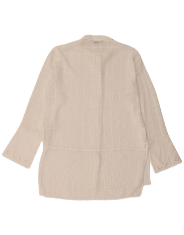 Женская удлиненная блузка-рубашка DESIGUAL UK 16, большая белая