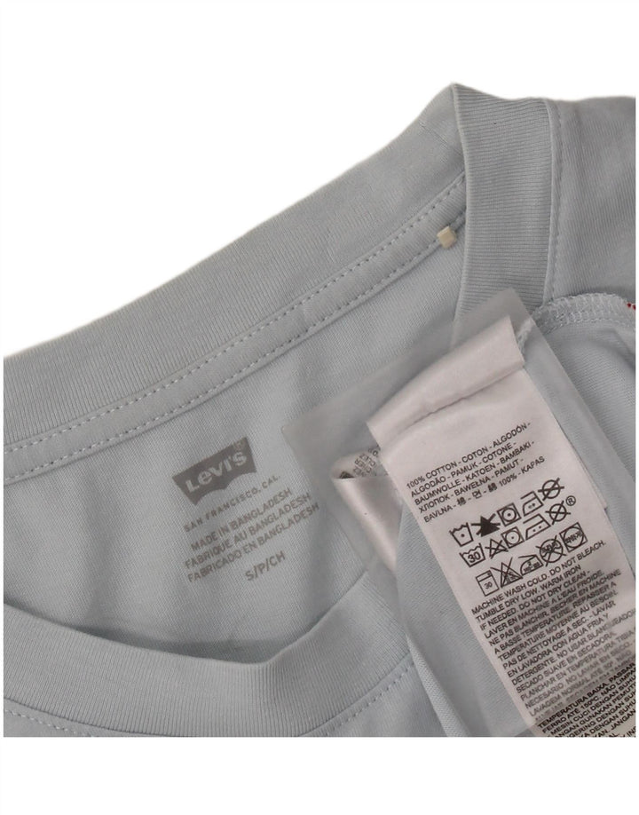 Женская футболка оверсайз с рисунком LEVI'S Top UK 10, маленькая, синяя, цветной блок