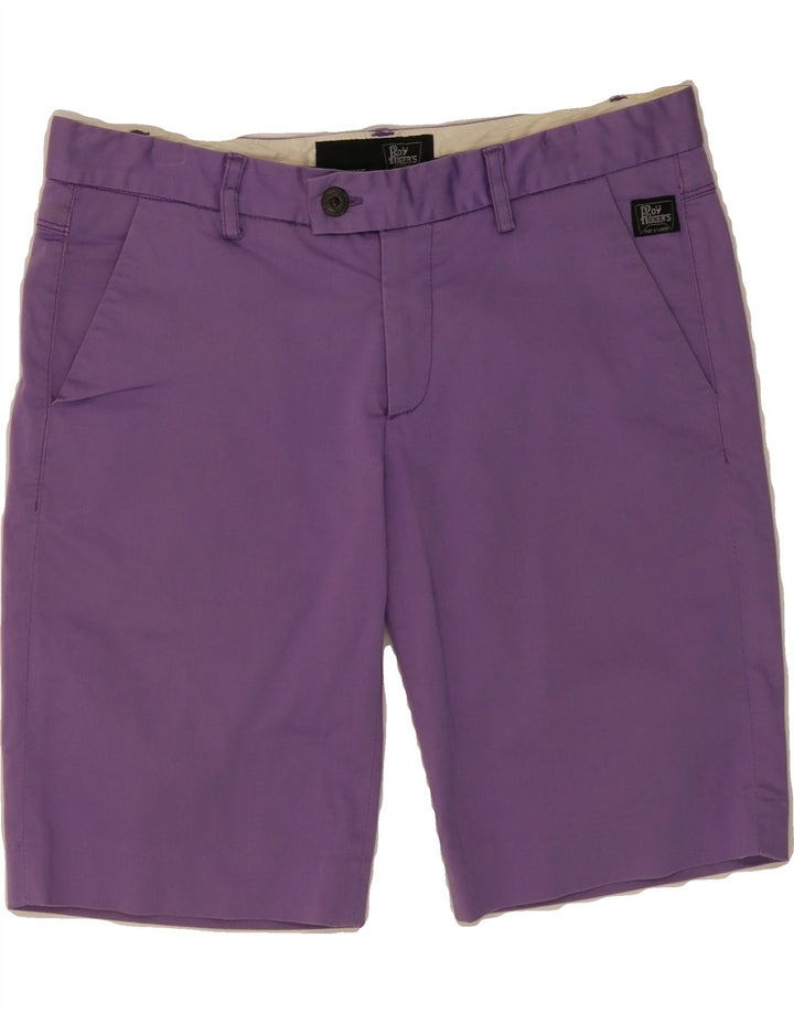 ROY ROGERS Womens Chino Shorts W29 Medium Purple Cotton Vintage Roy Rogers and Second-Hand Roy Rogers from Messina Hembry 