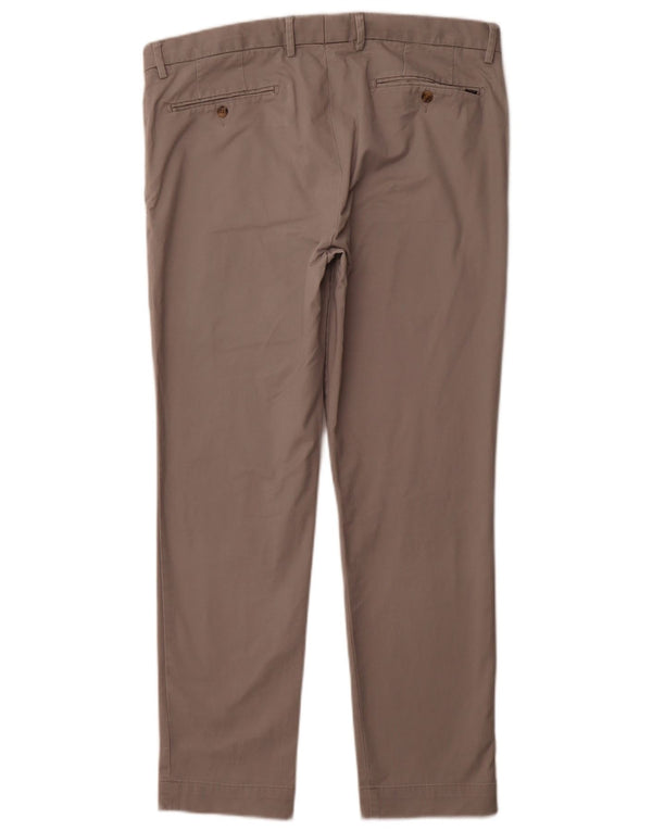 POLO RALPH LAUREN Мужские брюки узкого кроя W36 L30 Серый хлопок