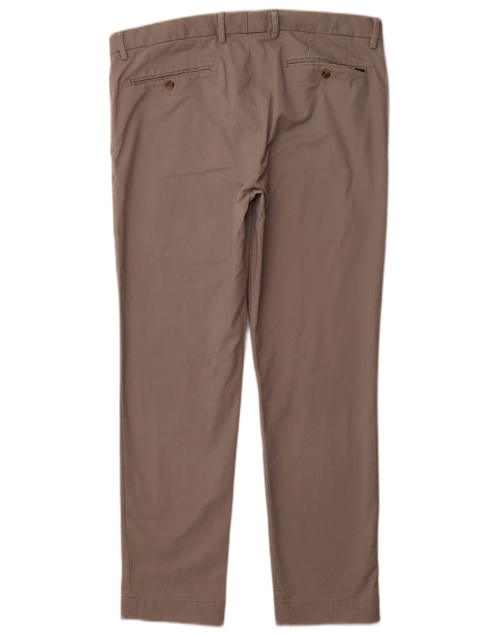 POLO RALPH LAUREN Мужские брюки узкого кроя W36 L30 Серый хлопок