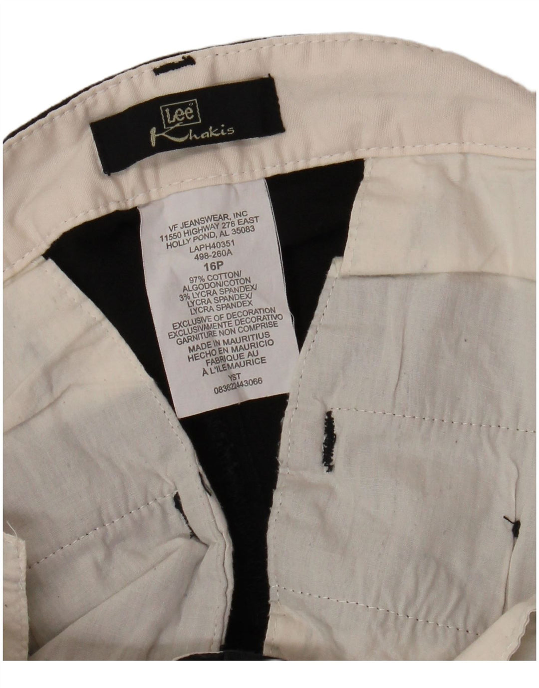 Женские капри цвета хаки с высокой талией LEE, размер США 16, 2XL, W32 L18, черный хлопок