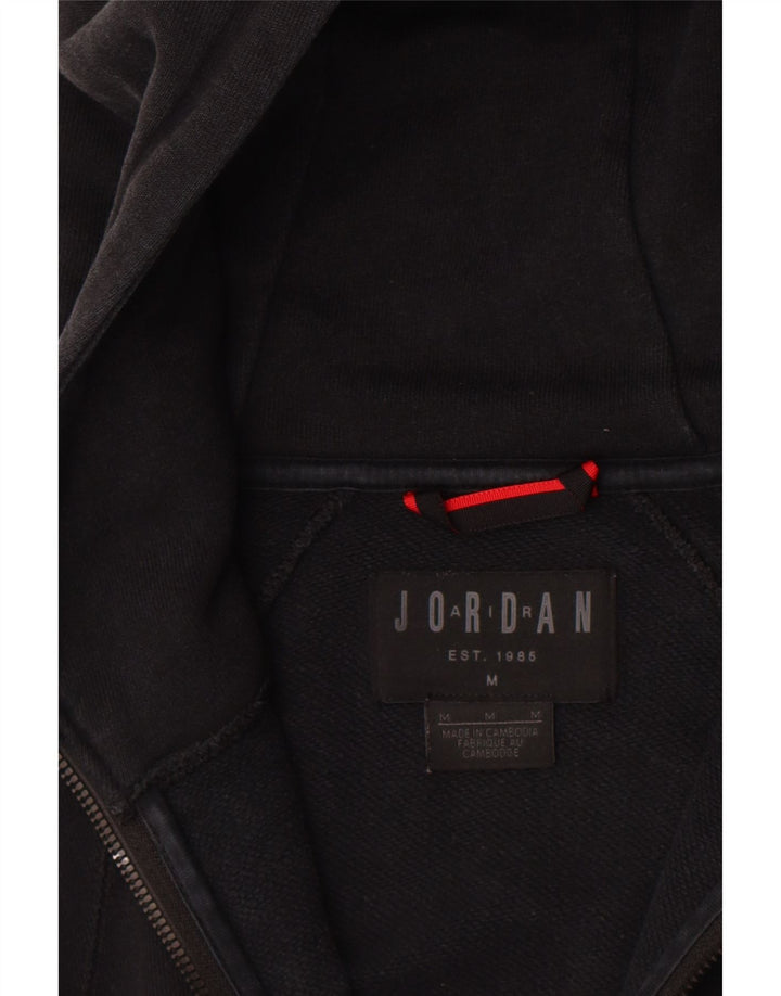 Мужской свитер с капюшоном на молнии Jordan, средний черный