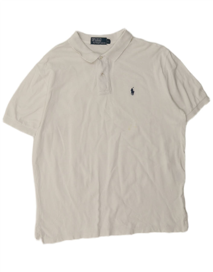 Мужская рубашка Polo Ralph Lauren, большой белый хлопок