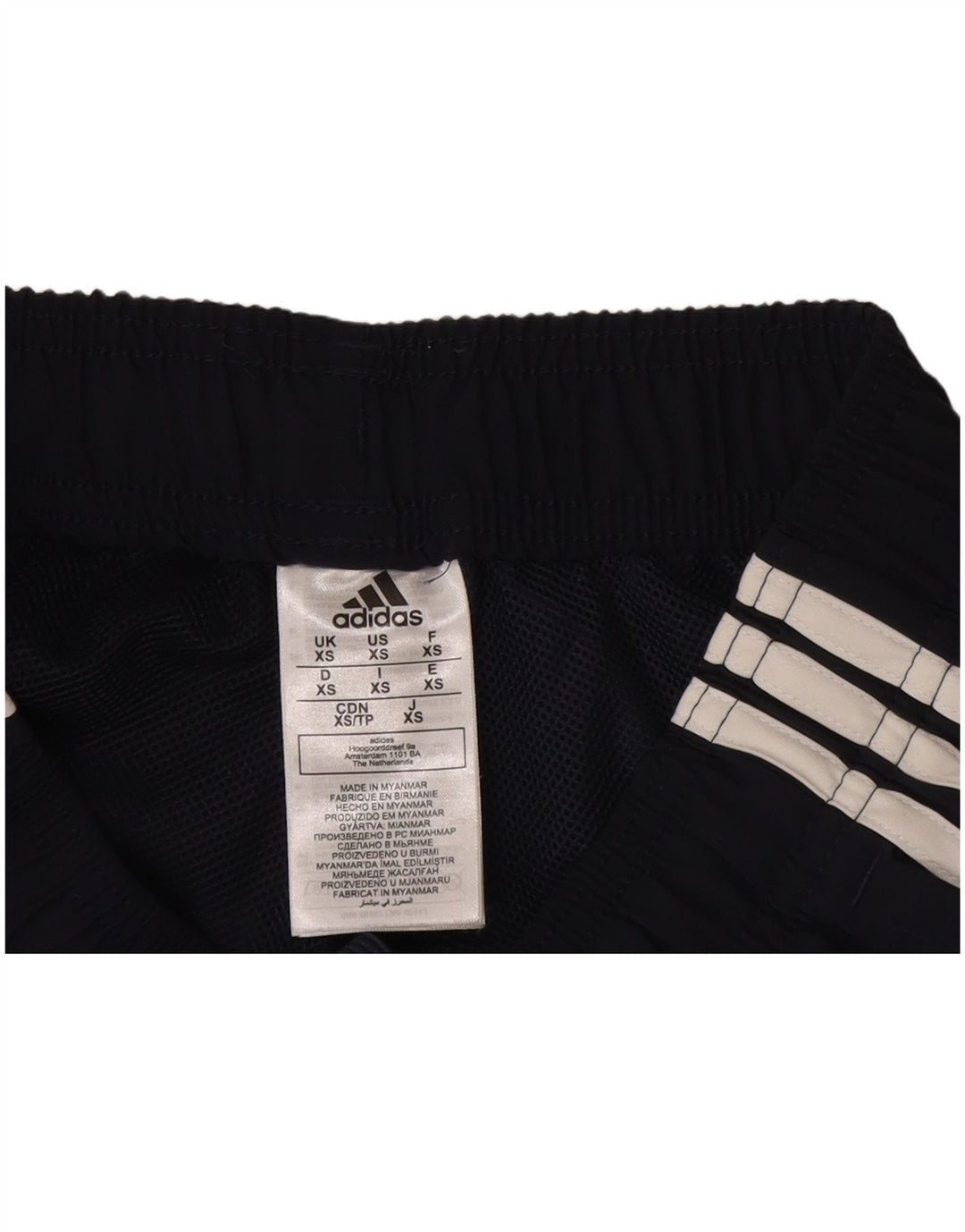 Мужские спортивные шорты Adidas XS темно-синие из полиэстера