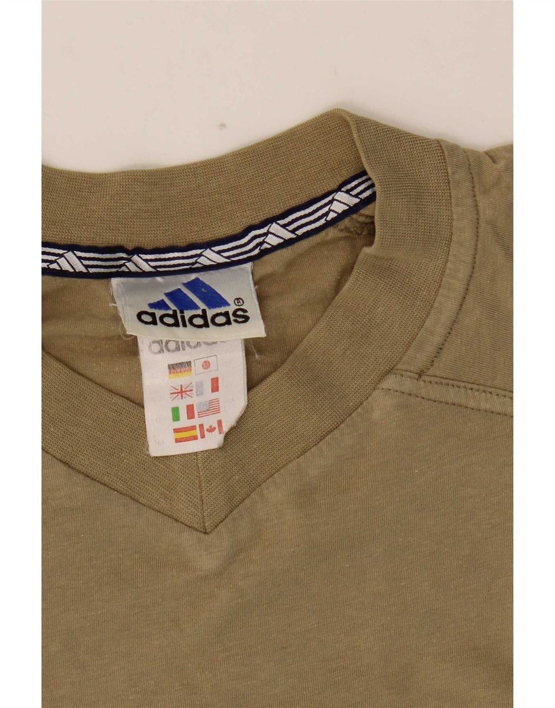 Мужская футболка Adidas Top Medium Khaki Cotton