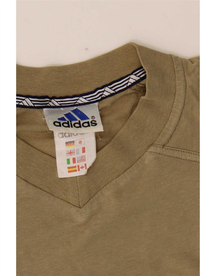 Мужская футболка Adidas Top Medium Khaki Cotton