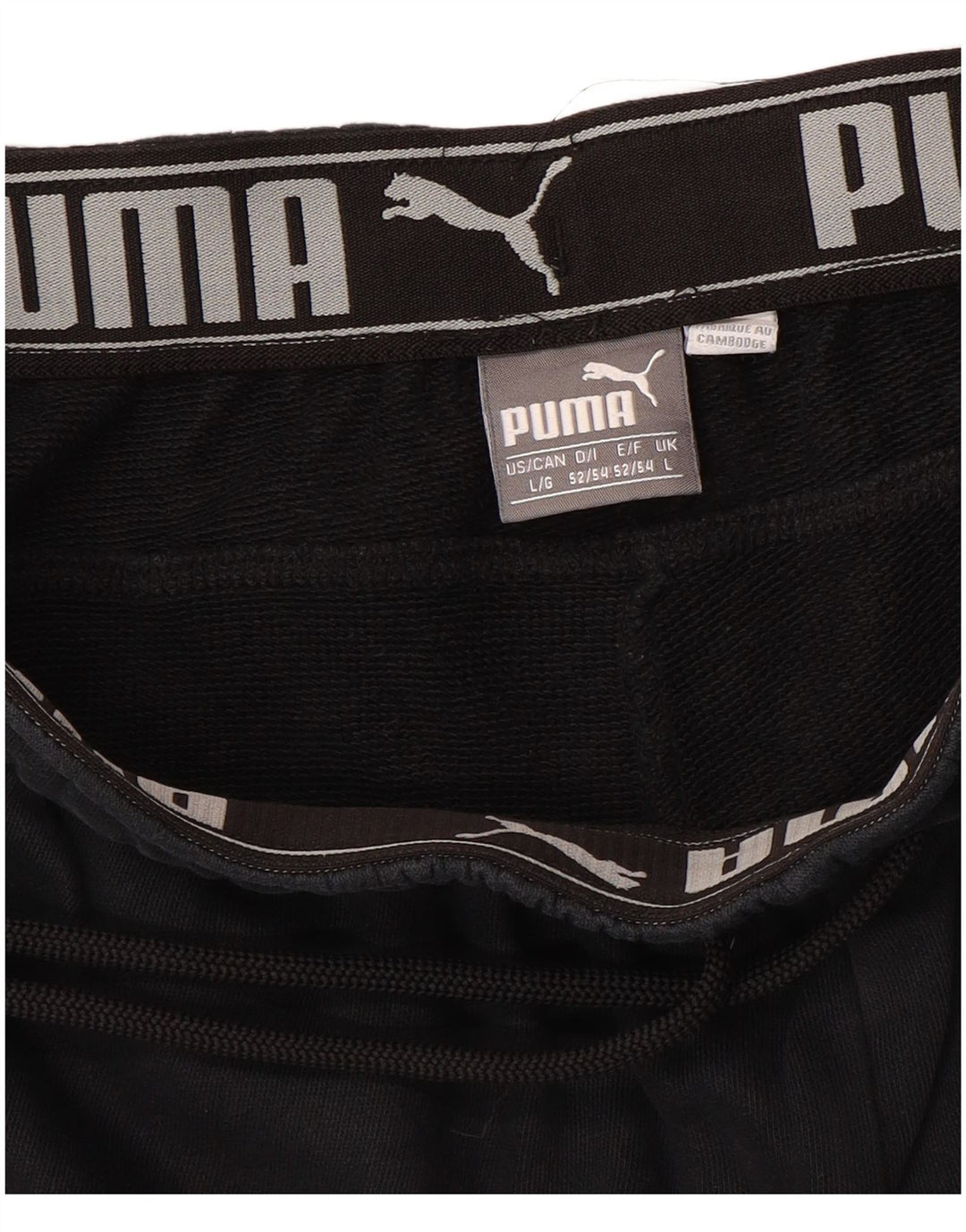 Мужские спортивные брюки PUMA, большие черные брюки для бега