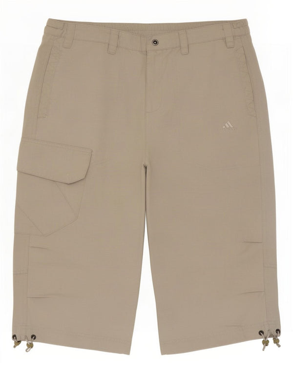 Мужские шорты-бермуды Adidas Cargo Medium W32, бежевые, хлопок