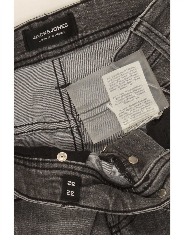 Мужские узкие джинсы Jack & Jones W32 L32, серый хлопок