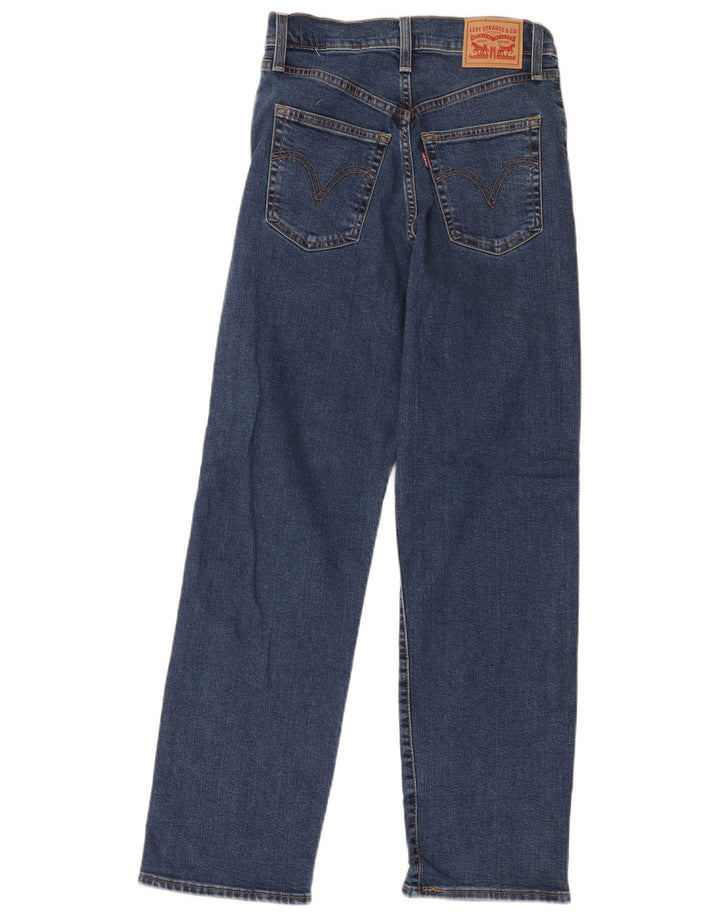 Женские прямые джинсы Levi's Ribcage W27 L29, синий хлопок