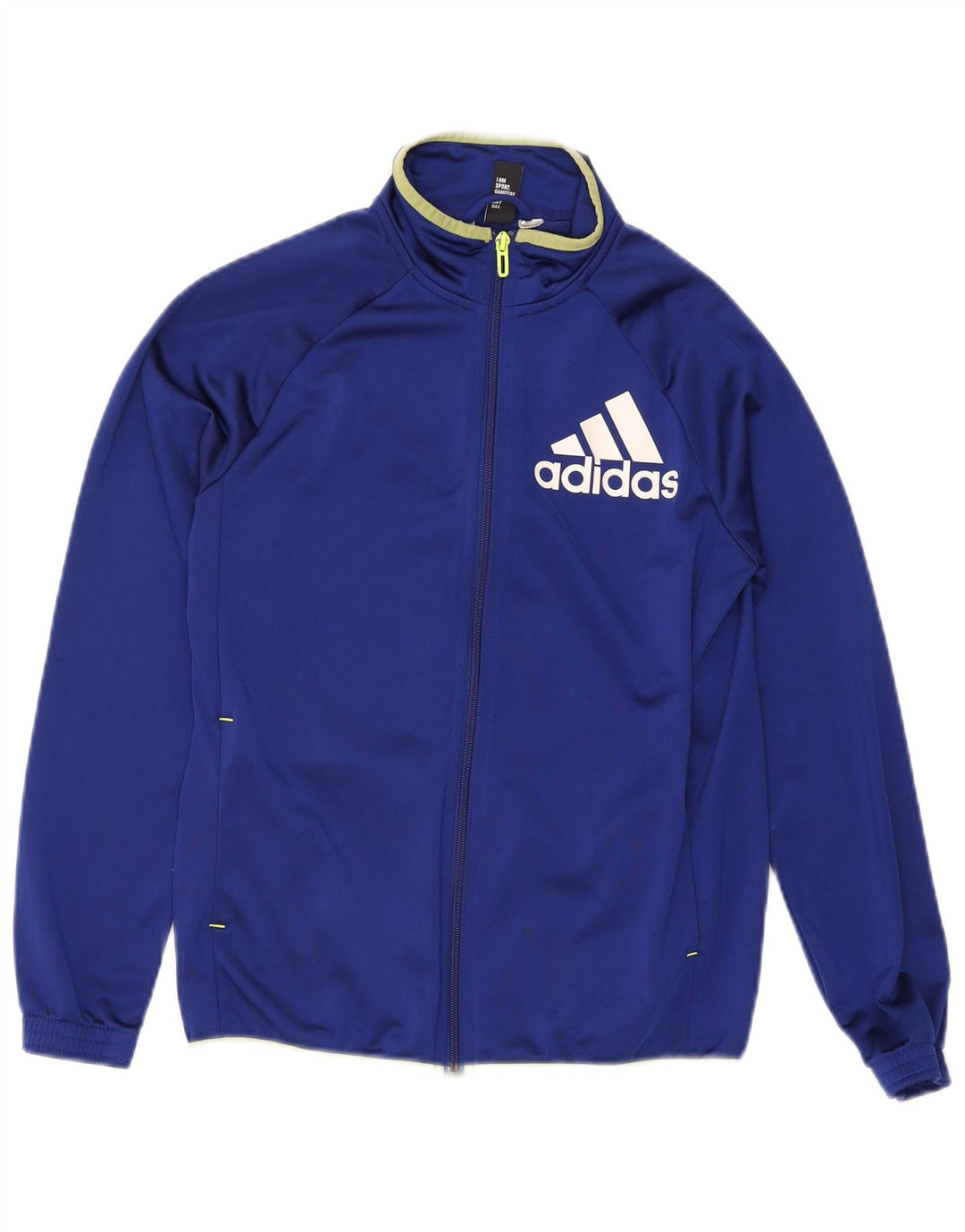 Спортивный костюм Adidas для мальчиков с графическим рисунком, верхняя куртка 13-14 лет, синий