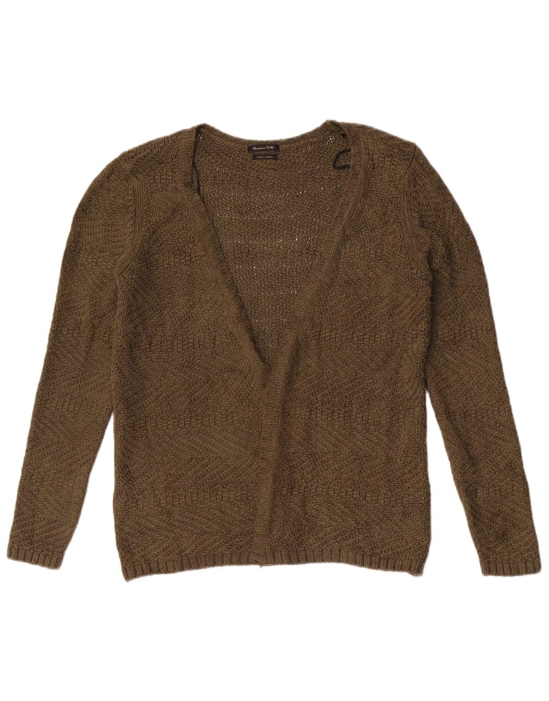 Женский открытый кардиган Massimo Dutti UK 12, средний хаки