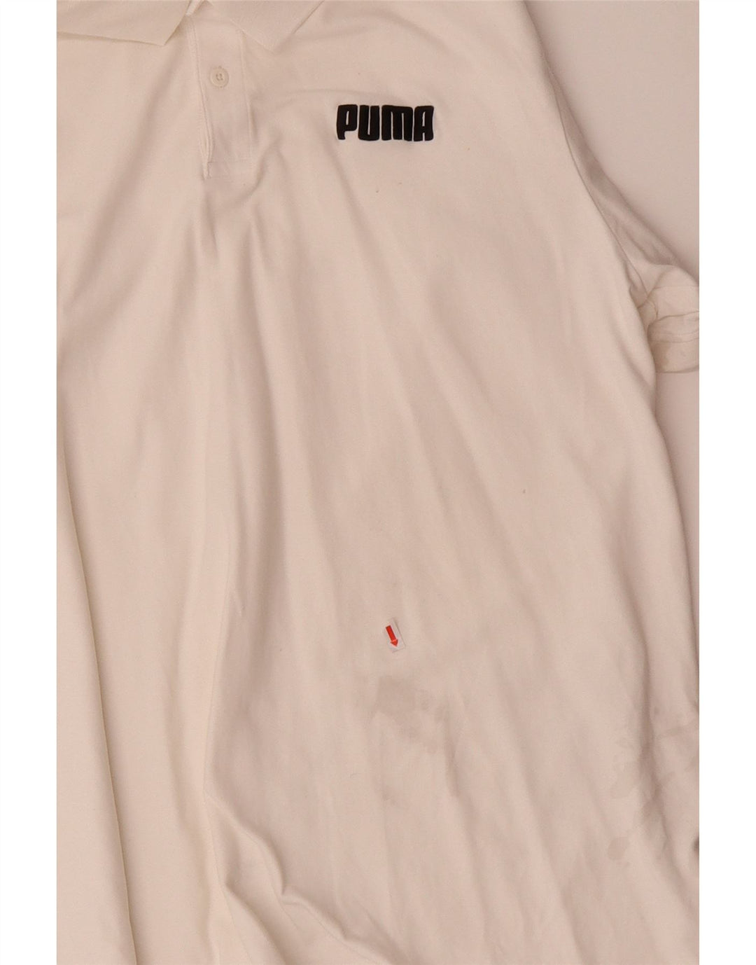 PUMA Mens Polo Shirt XL Off White Vintage Puma and Second-Hand Puma from Messina Hembry 