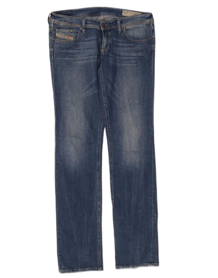 Женские узкие прямые джинсы Diesel Lowky Regular W29 L34, синий хлопок