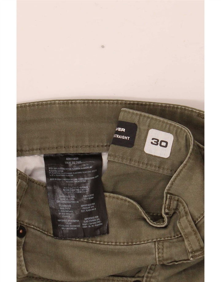 Мужские джинсовые шорты Volcom Solver W30, хлопок среднего цвета хаки