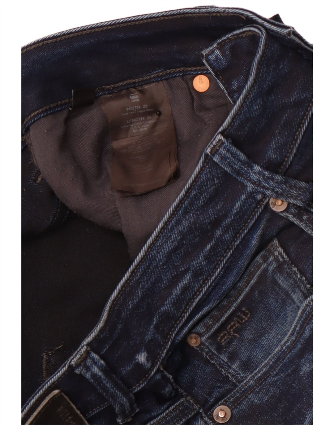 Женские джинсы G-STAR 3301 Slim W29 L30 Темно-синие, хлопок