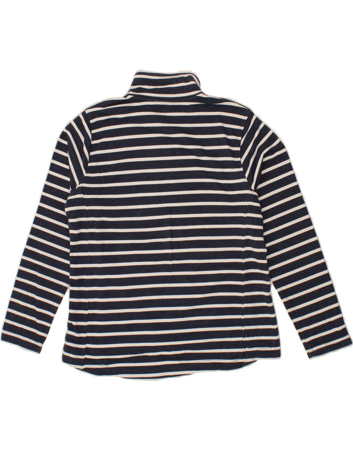 MOUNTAIN WAREHOUSE Womens Sweatshirt Jumper UK 14 Large  Navy Blue Striped Vintage Mountain Warehouse and Second-Hand Mountain Warehouse from Messina Hembry 
