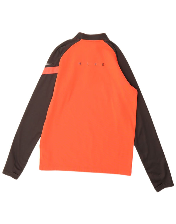 Nike Boys Dri Fit Graphic Pullover Tracksuit Top 12-13 Years Large Orange
