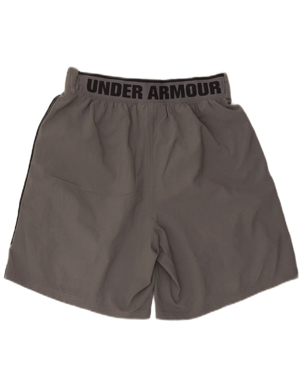 Мужские спортивные шорты с графическим рисунком Under Armour, средние серые