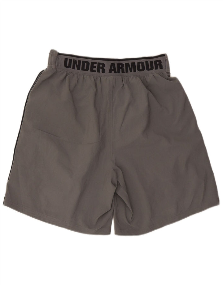 Мужские спортивные шорты с графическим рисунком Under Armour, средние серые