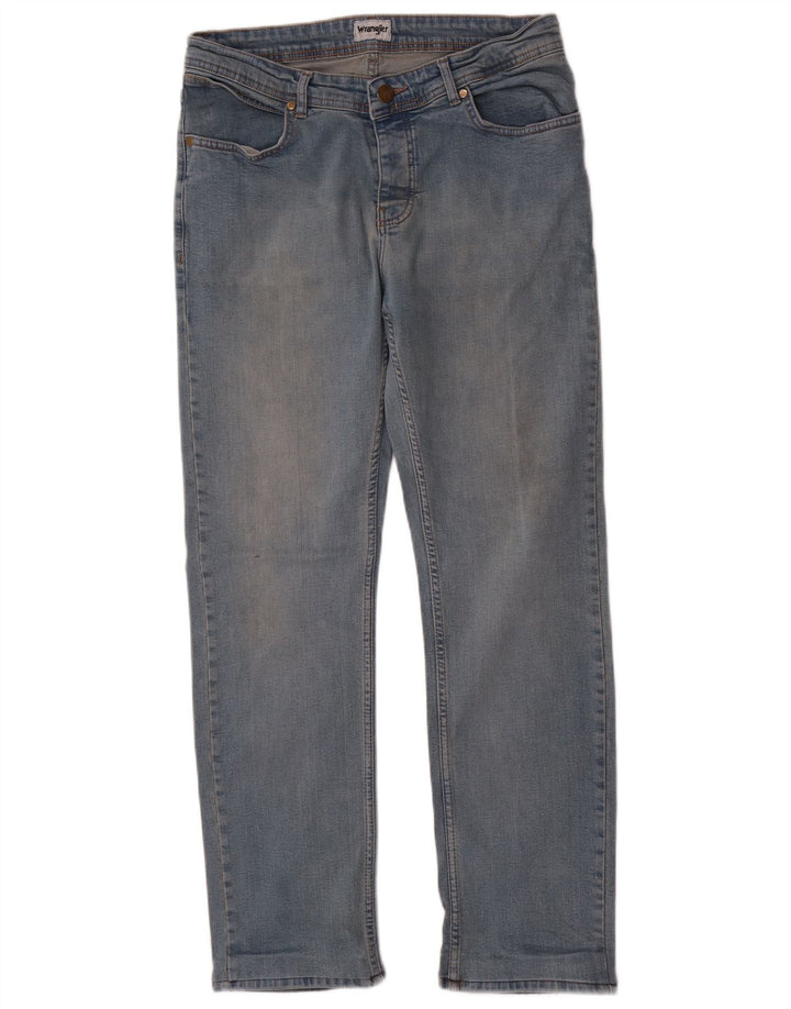 Мужские прямые джинсы Wrangler W34 L31, синий хлопок