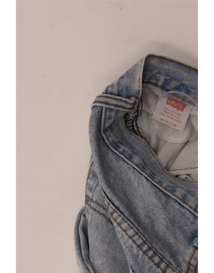 Мужские зауженные джинсы Levi's W34 L28 синие, хлопок