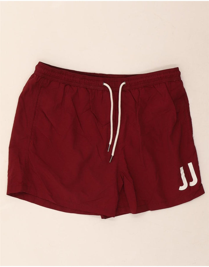 Мужские шорты для плавания Jack & Jones с рисунком, большие бордовые, полиэстер