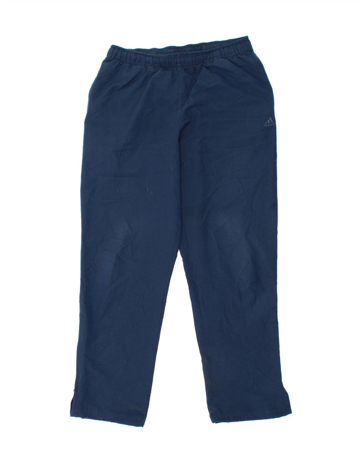 ADIDAS Mens Climalite Tracksuit Trousers Large Navy Blue Polyester Vintage Adidas and Second-Hand Adidas from Messina Hembry 