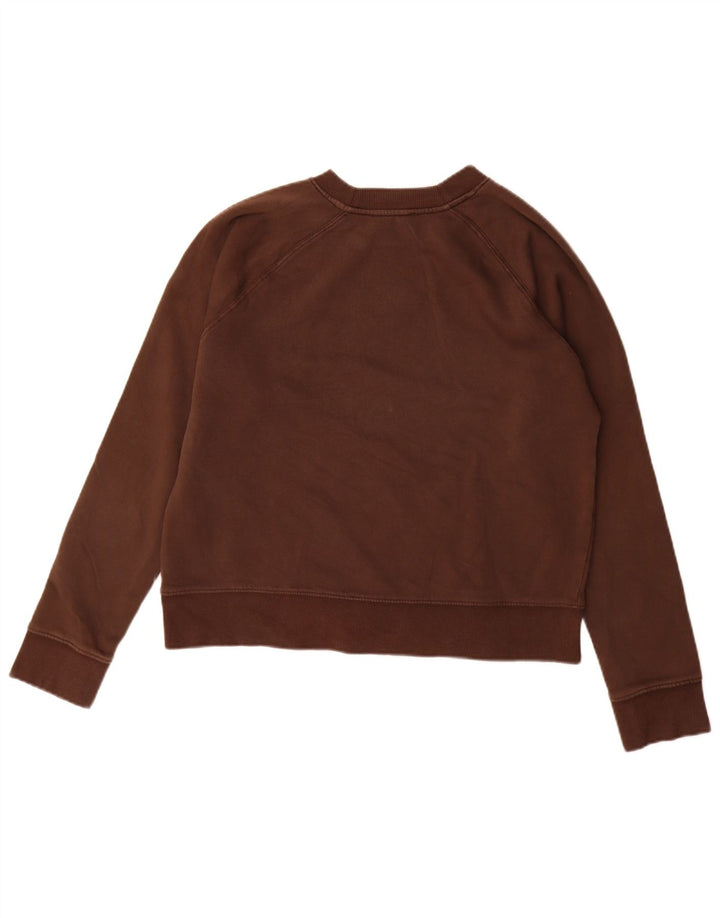 Женский свитер Zara UK 14, хлопковый средний коричневый цвет