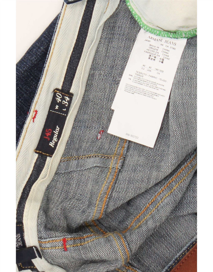 Мужские джинсы Armani Regular Straight W40 L34 Темно-синие, хлопок