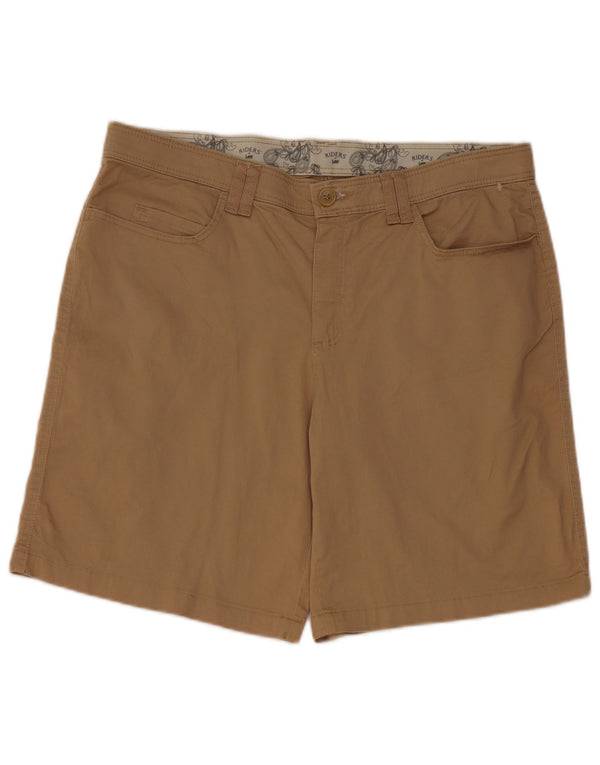 Lee Womens Riders Casual Shorts US 14 Large W34 Бежевый хлопок